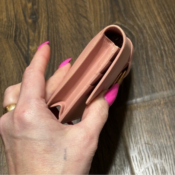 CARTIER Trinity Leather Bifold Long Wallet Rose pink Ladies - Picture 11 of 16